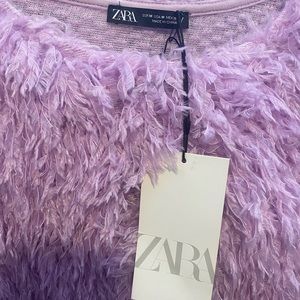 Zara feathered crop top